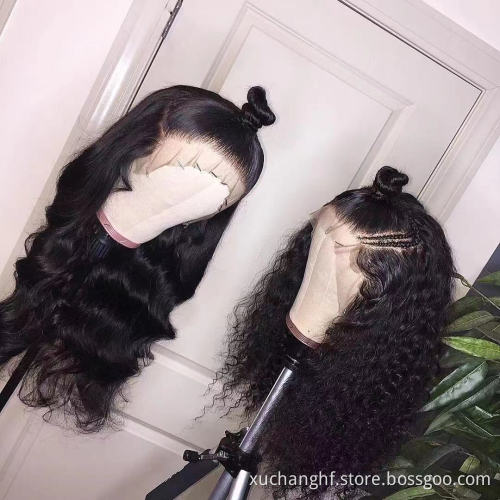New Arrival Top Grade 13x6 Hd Transparent Lace Front Wig Wholesale 100% Cuticle Aligned Brazilian Human Hair Frontal Lace Wigs